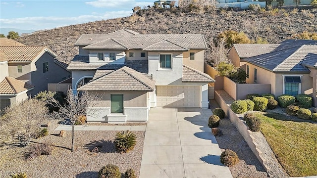 view of front of house featuring a garage