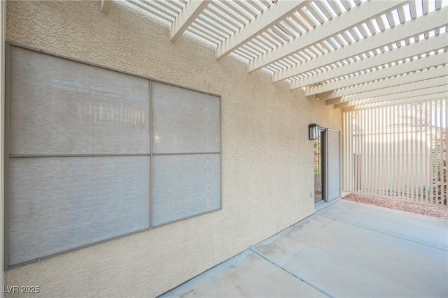 view of patio / terrace with a pergola