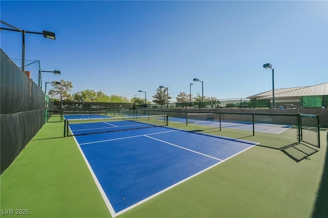 view of tennis court