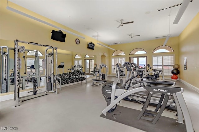 view of exercise room