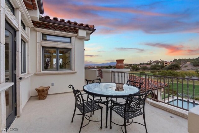 22 Rue Grimaldi Way, Henderson, NV 89011 - view of balcony at dusk