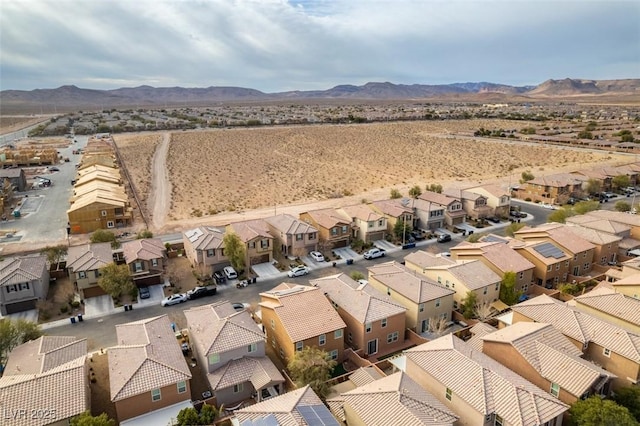 aerial view featuring a mountain view