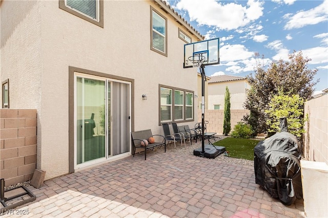 view of patio / terrace featuring a fenced backyard