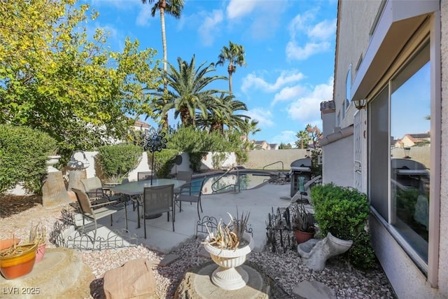 view of patio / terrace featuring grilling area