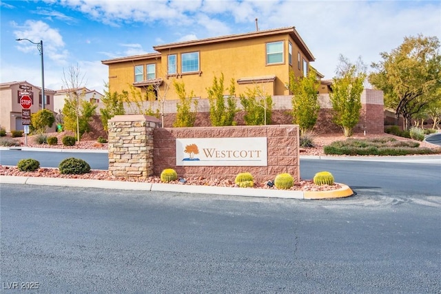 view of community / neighborhood sign