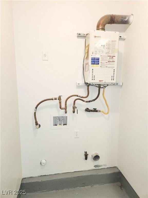 utilities with tankless water heater