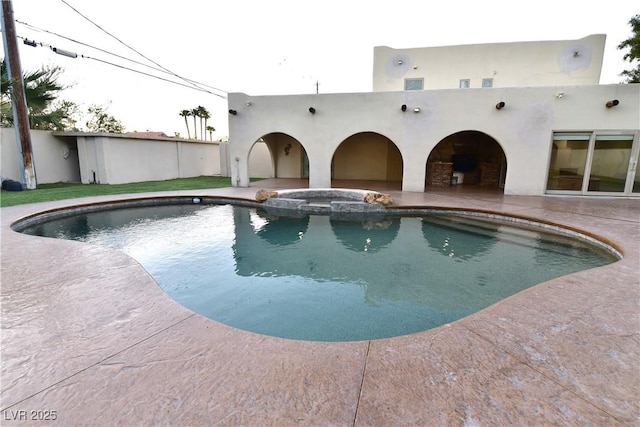 view of pool with a patio area