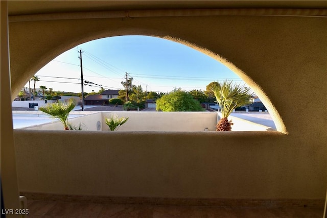 view of patio with a balcony