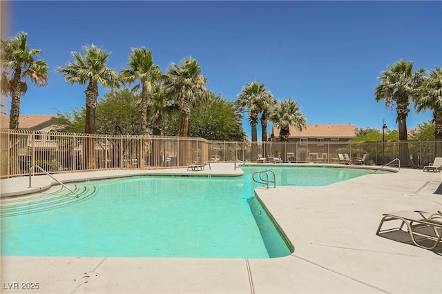 view of pool with a patio area