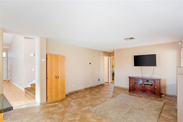 view of unfurnished living room