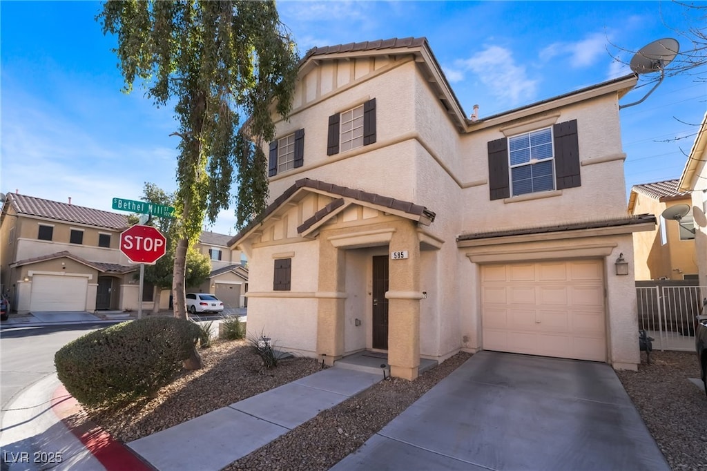 585 Dairy Creek Ave, Las Vegas, NV 89183 - view of front facade featuring a garage