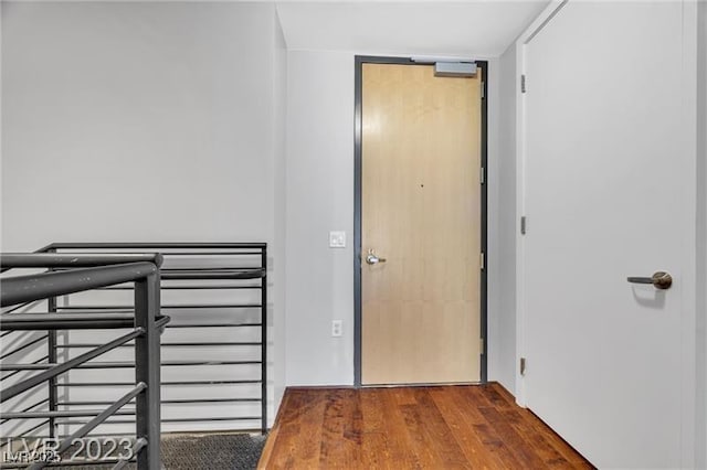 interior space featuring dark hardwood / wood-style floors