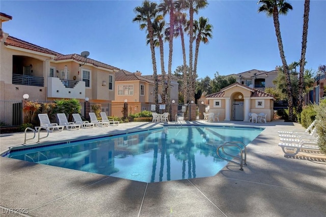 view of pool with a patio area