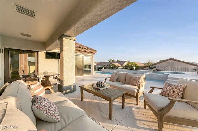 view of patio / terrace with outdoor lounge area