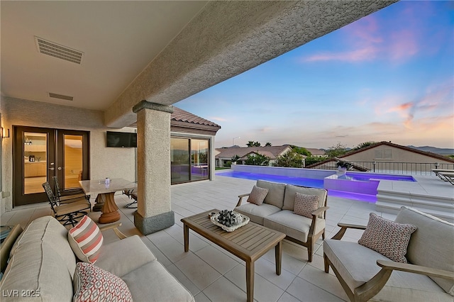 view of patio / terrace featuring outdoor lounge area