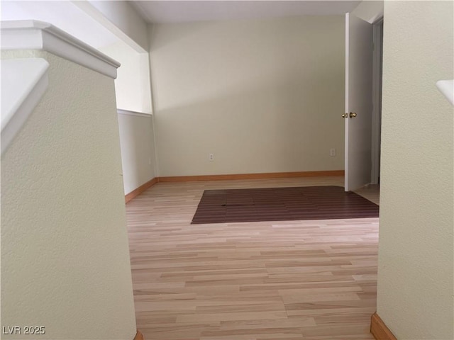 interior space featuring light wood-type flooring