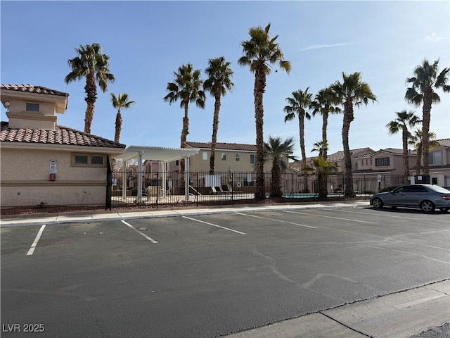 view of parking / parking lot