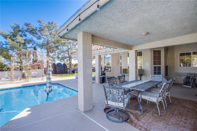 view of pool with a patio area