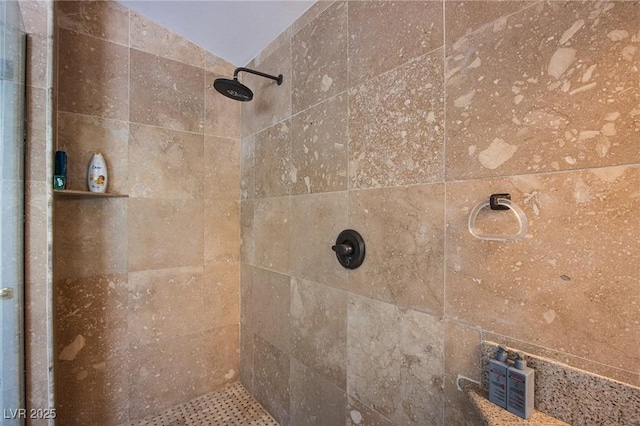 room details featuring tiled shower