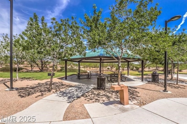 view of home's community with a gazebo