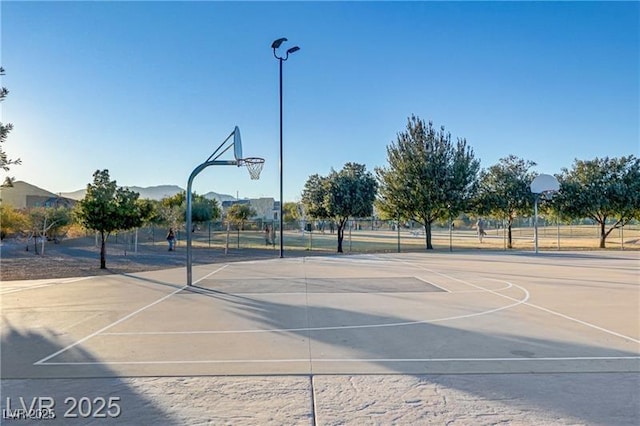 view of basketball court