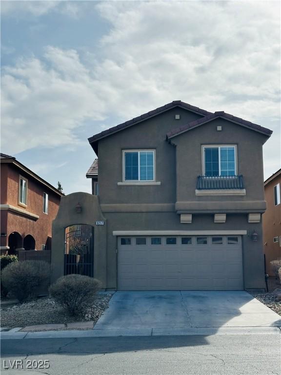 front facade featuring a garage