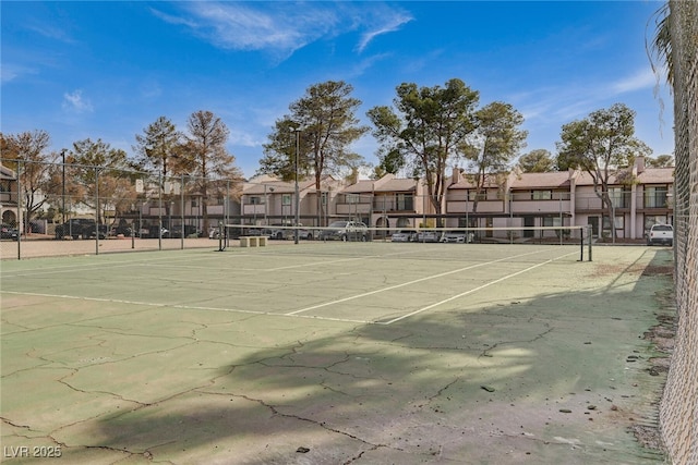 view of tennis court