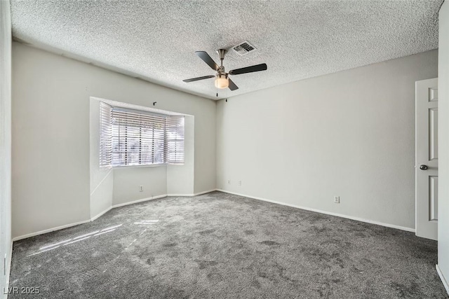 3954 Edgemoor Way, Las Vegas, NV 89121 - carpeted empty room featuring a ceiling fan and a textured ceiling