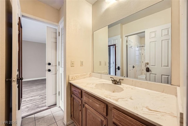 3954 Edgemoor Way, Las Vegas, NV 89121 - full bath with vanity and tile patterned flooring