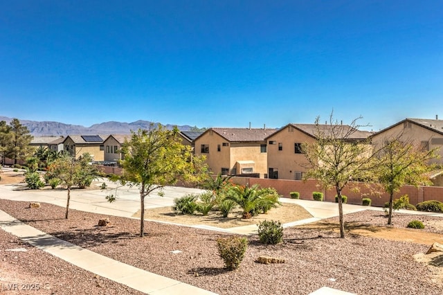 view of home's community featuring a mountain view