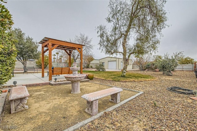 view of yard with a patio