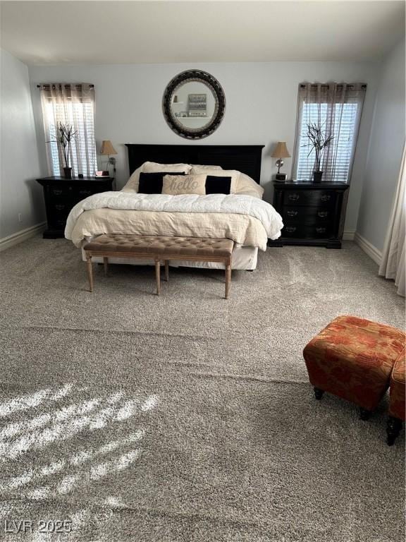 bedroom featuring carpet flooring