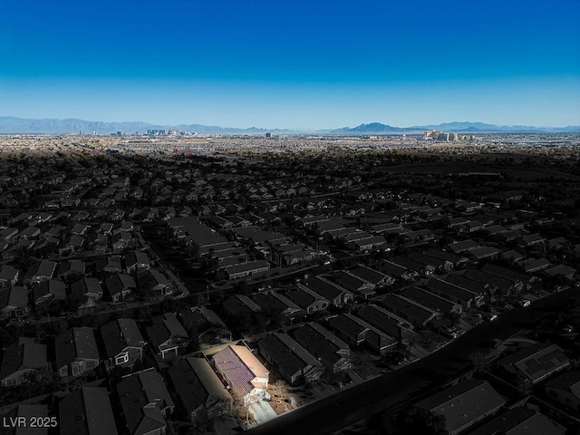 exterior space with a mountain view