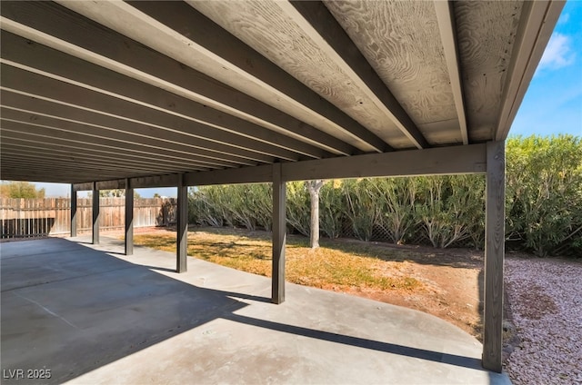 view of patio / terrace with a fenced backyard