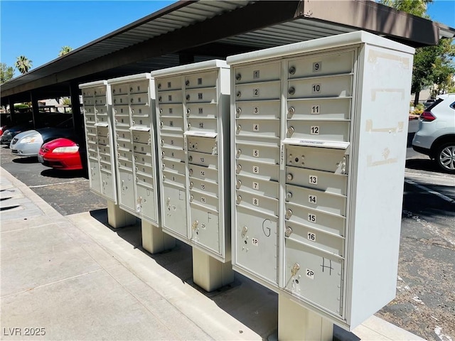 view of community featuring a mail area