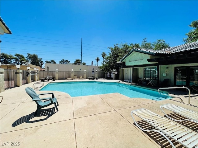 view of pool with a patio area