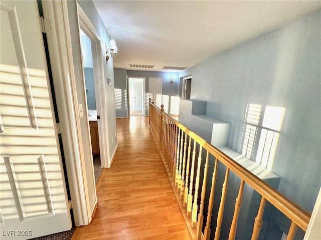 hallway featuring light hardwood / wood-style floors