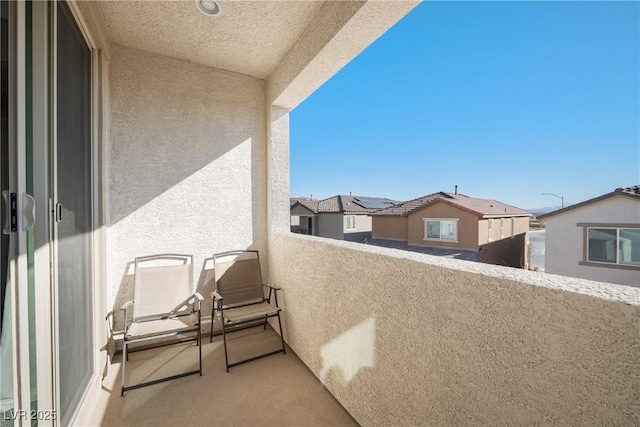 balcony with a residential view