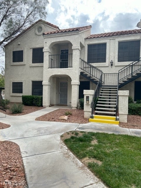 exterior space with a balcony