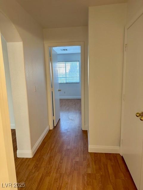 hall featuring hardwood / wood-style floors