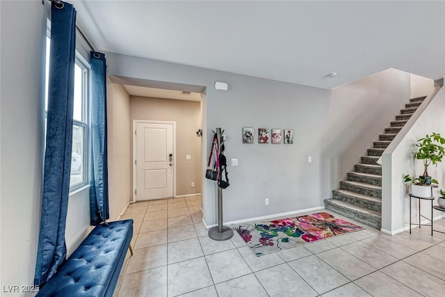 view of tiled entryway