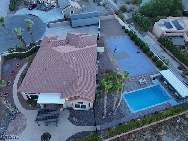 birds eye view of property