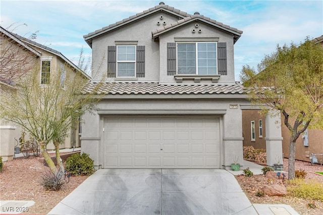 front facade featuring a garage