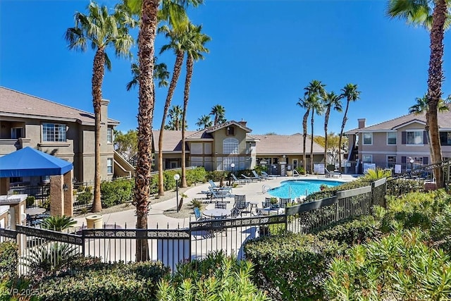 view of pool with a patio area