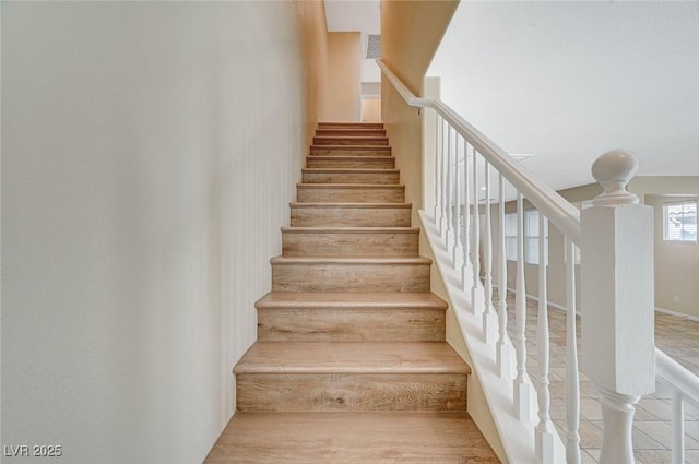 view of stairs