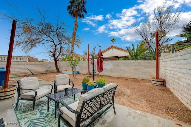 view of patio / terrace with outdoor lounge area