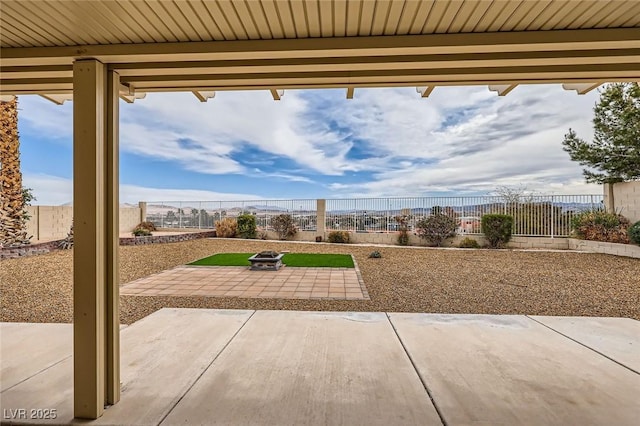 view of patio / terrace featuring a fenced backyard