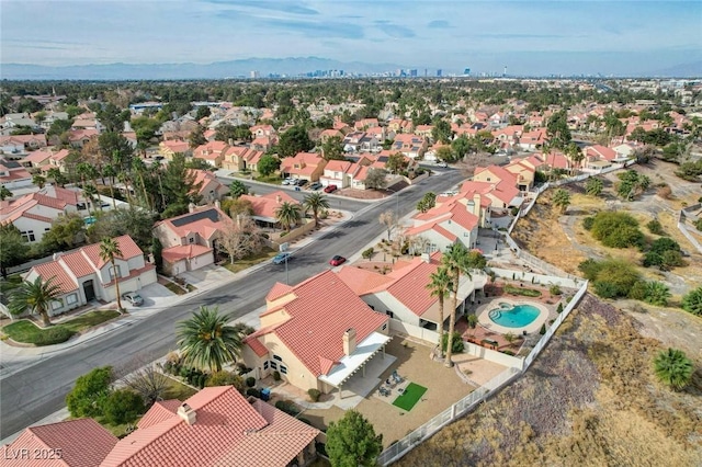 drone / aerial view featuring a residential view