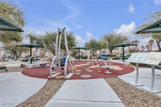 view of community featuring a playground