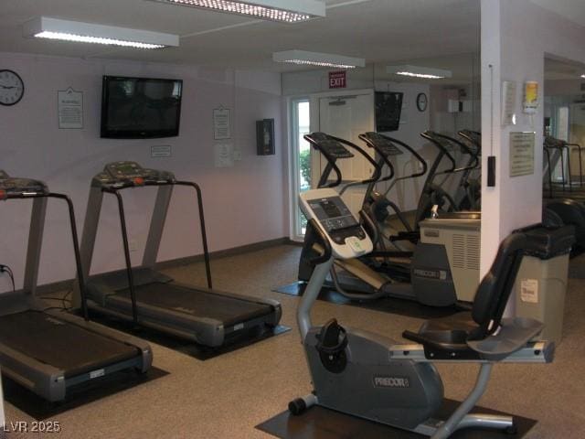 view of gym